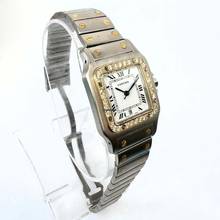 Thumbnail von Cartier Santos Galbée 29mm Quartz 2 Tone 1.2TCW Diamond Watch </h1>