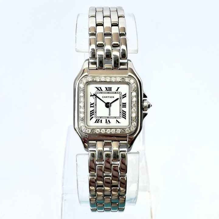  Cartier Panthère 23mm Quartz Steel 0.32TCW DIAMOND Watch </h1> 