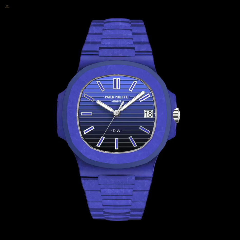 Patek Philippe DiW Blue Quartz Fiber Nautilus