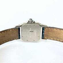 Thumbnail von Cartier Santos Galbée 24mm Quartz Steel 0.69TCW DIAMOND Watch </h1>