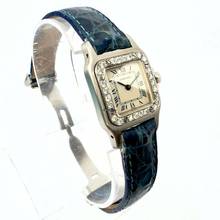 Thumbnail von Cartier Santos Galbée 24mm Quartz Steel 0.69TCW DIAMOND Watch </h1>
