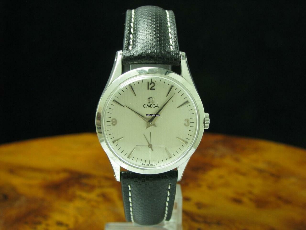Omega Edelstahl Handaufzug Herrenuhr / Kaliber Omega 266 / Ref 2750-1 </h1>