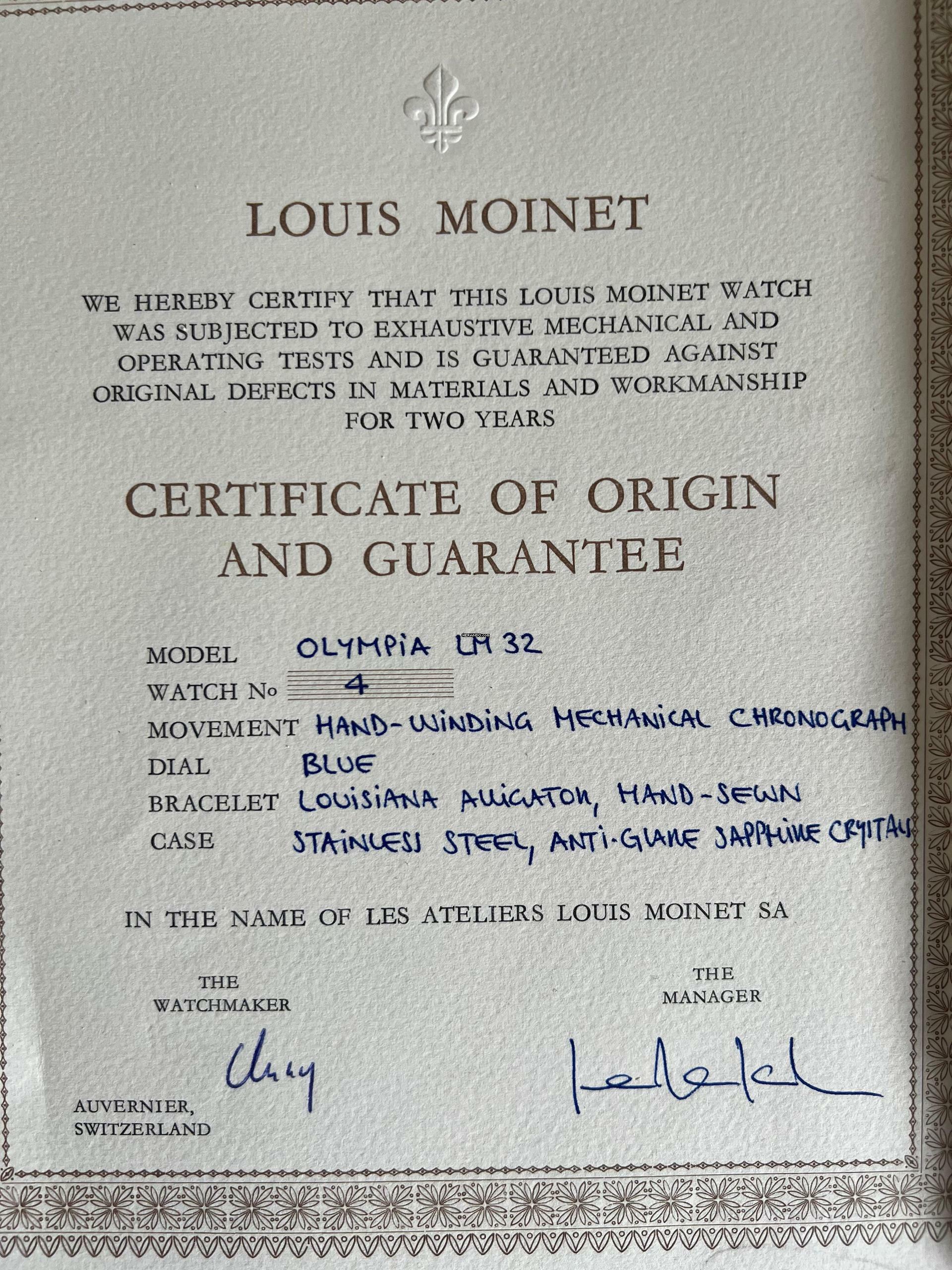 Thumbnail von Louis Moinet Olympia Numero 4