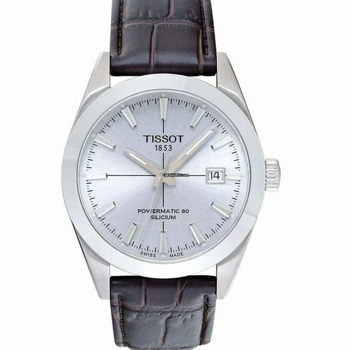  Tissot Gentleman T127.407.16.031.01 - T-Classic Gentleman Powermatic 80 Silicium Automatic Silver Dial Men' </h1> 