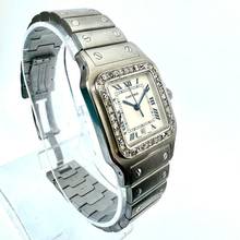 Thumbnail von Cartier Santos Galbée 29mm Quartz Steel 0.85TCW Diamond Watch NEW Model </h1>