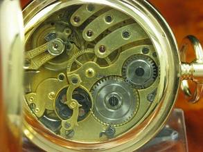 Thumbnail von J.ullmann & Co. 14kt Gold Savonette Sprungdeckel Taschenuhr Minuten Repetition </h1>