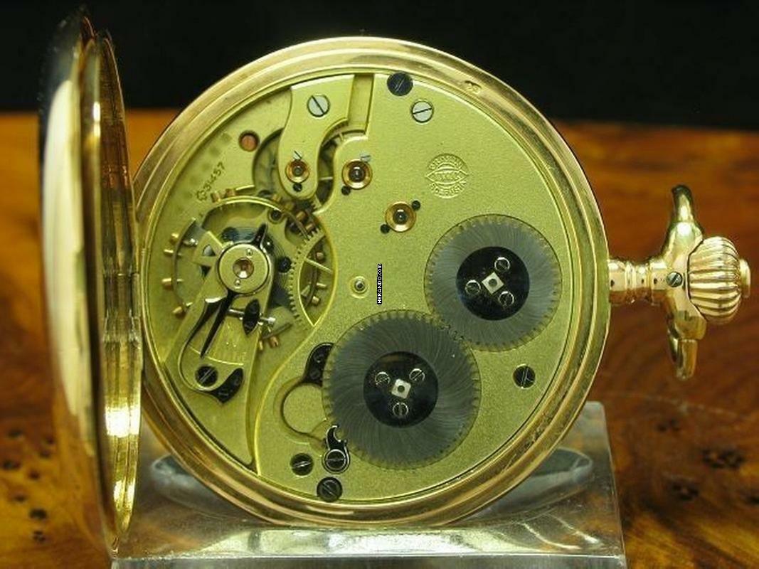 Thumbnail von IWC Schaffhausen 14kt 585 Gold Savonette Taschenuhr Von Ca. 1909 / Kaliber 53 </h1>