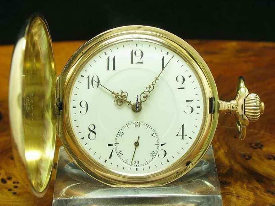  IWC Schaffhausen 14kt 585 Gold Savonette Taschenuhr Von Ca. 1909 / Kaliber 53 </h1> 