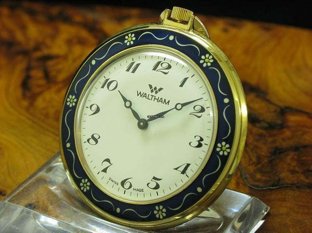 Thumbnail von Waltham Gold Mantel Open Face Taschenuhr / Ref 10-0300-00 </h1>