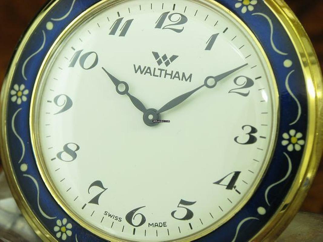 Thumbnail von Waltham Gold Mantel Open Face Taschenuhr / Ref 10-0300-00 </h1>