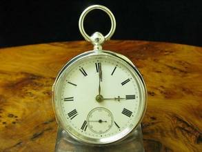  Thomas Peter Hewitt 925 Sterling Silber Open Face Spindeltaschenuhr </h1> 