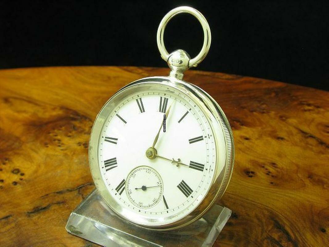 Thumbnail von Thomas Peter Hewitt 925 Sterling Silber Open Face Spindeltaschenuhr </h1>