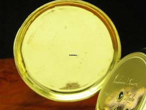 Thumbnail von Vacheron Geneve 18kt 750 Gold Open Face Taschenuhr Schlüsselaufzug </h1>