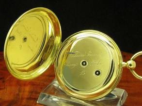 Thumbnail von Vacheron Geneve 18kt 750 Gold Open Face Taschenuhr Schlüsselaufzug </h1>