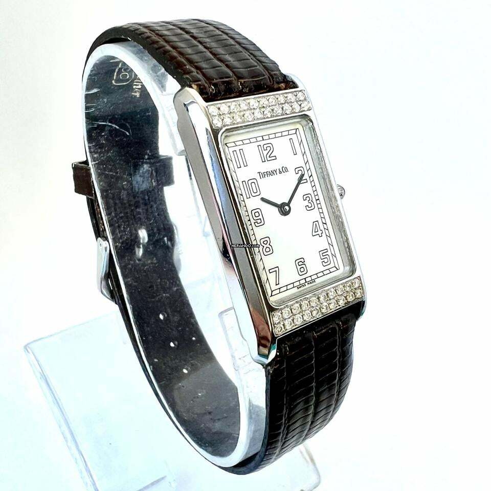 Thumbnail von Tiffany Quartz 20mm Steel 0.39TCW DIAMOND Watch </h1>