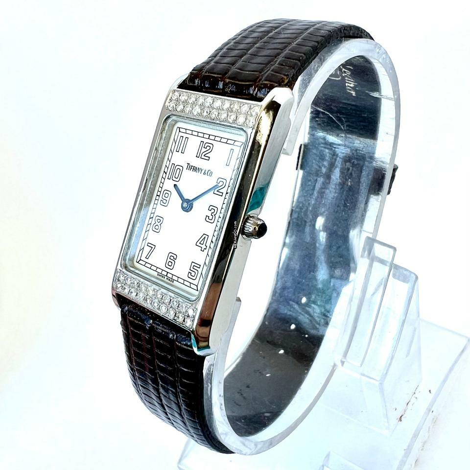 Thumbnail von Tiffany Quartz 20mm Steel 0.39TCW DIAMOND Watch </h1>