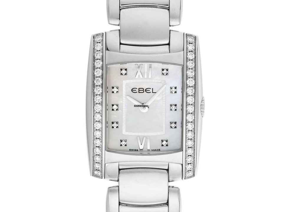 Ebel Brasilia Stahl Diamanten Perlmutt Ref.E9976M2S 2007 Full Set wie Neu Vintage  
