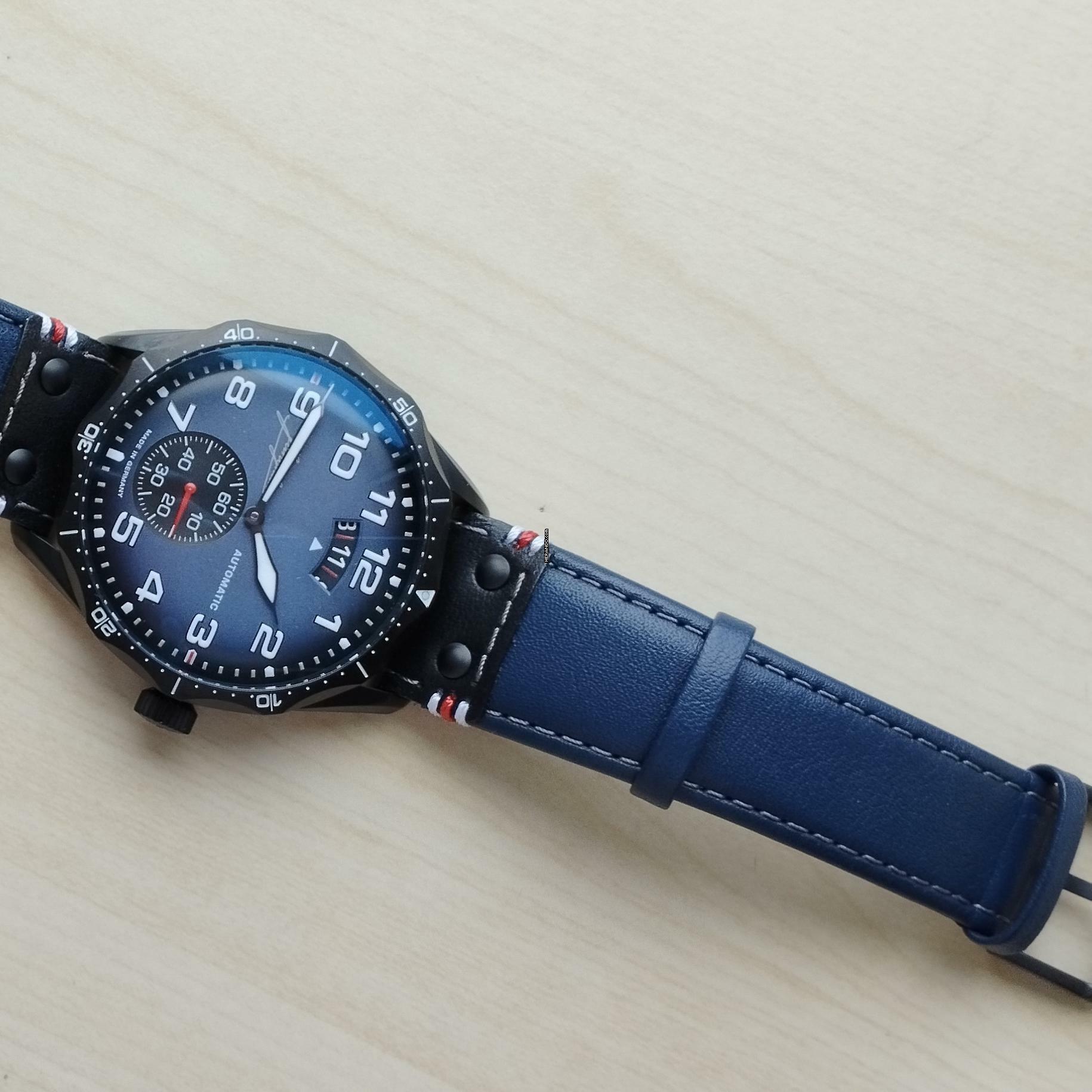 Thumbnail von Junghans Meister Pilot Automatic Navy Blue FULL SET