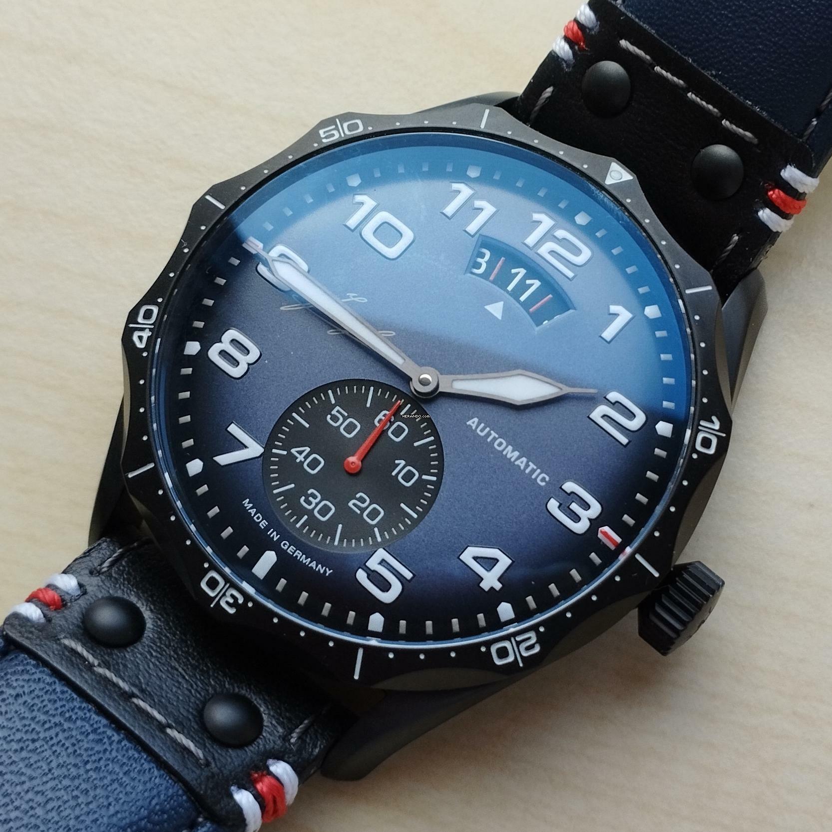 Thumbnail von Junghans Meister Pilot Automatic Navy Blue FULL SET