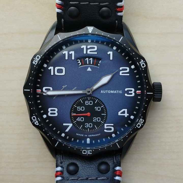  Junghans Meister Pilot Automatic Navy Blue FULL SET 