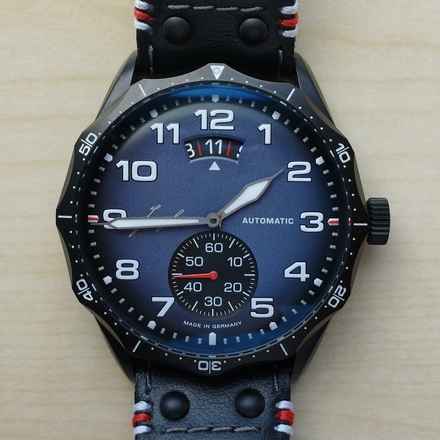  Junghans Meister Pilot Automatic Navy Blue FULL SET 