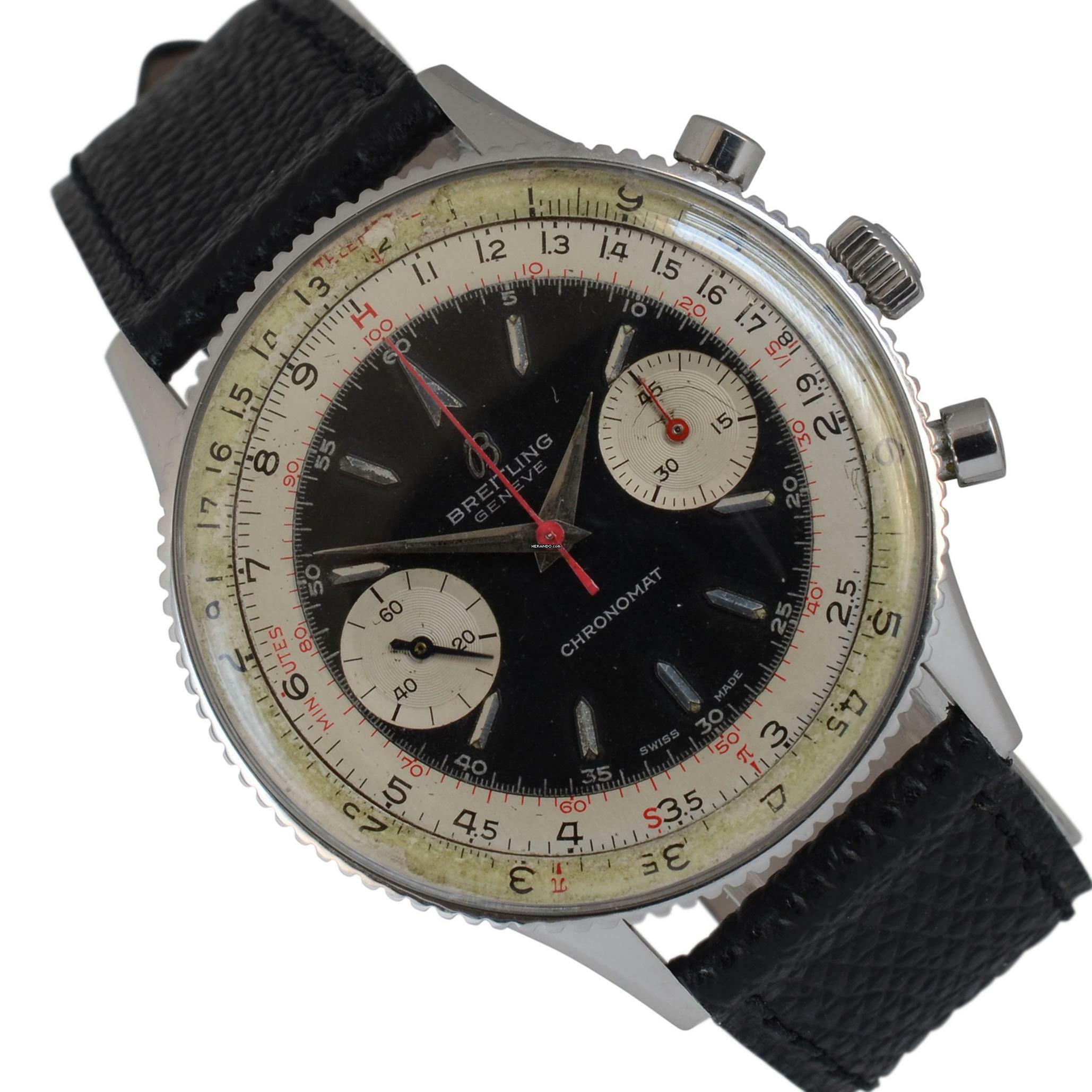  Breitling Chronomat 808 Venus 175 black dial 1960’s </h1> 