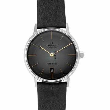  Hamilton Intra-Matic H38755781 - American Classic Automatic Black Dial Stainless Steel Men's Watch </h1> 