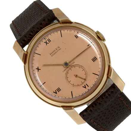  Rolex Cellini Chronometer 3783 salmon dial rose gold 9KT automatic 1939’s </h1> 