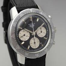 Thumbnail von Heuer Autavia 2446C Chronograph Vintage Panda Valjoux 72