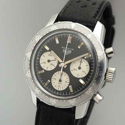  Heuer Autavia 2446C Chronograph Vintage Panda Valjoux 72 