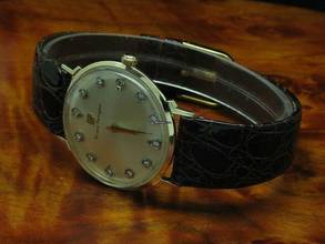 Thumbnail von Girard Perregaux 14kt 585 Gold Handaufzug Herrenuhr Mit Diamant Besatz Ref B1977 </h1>