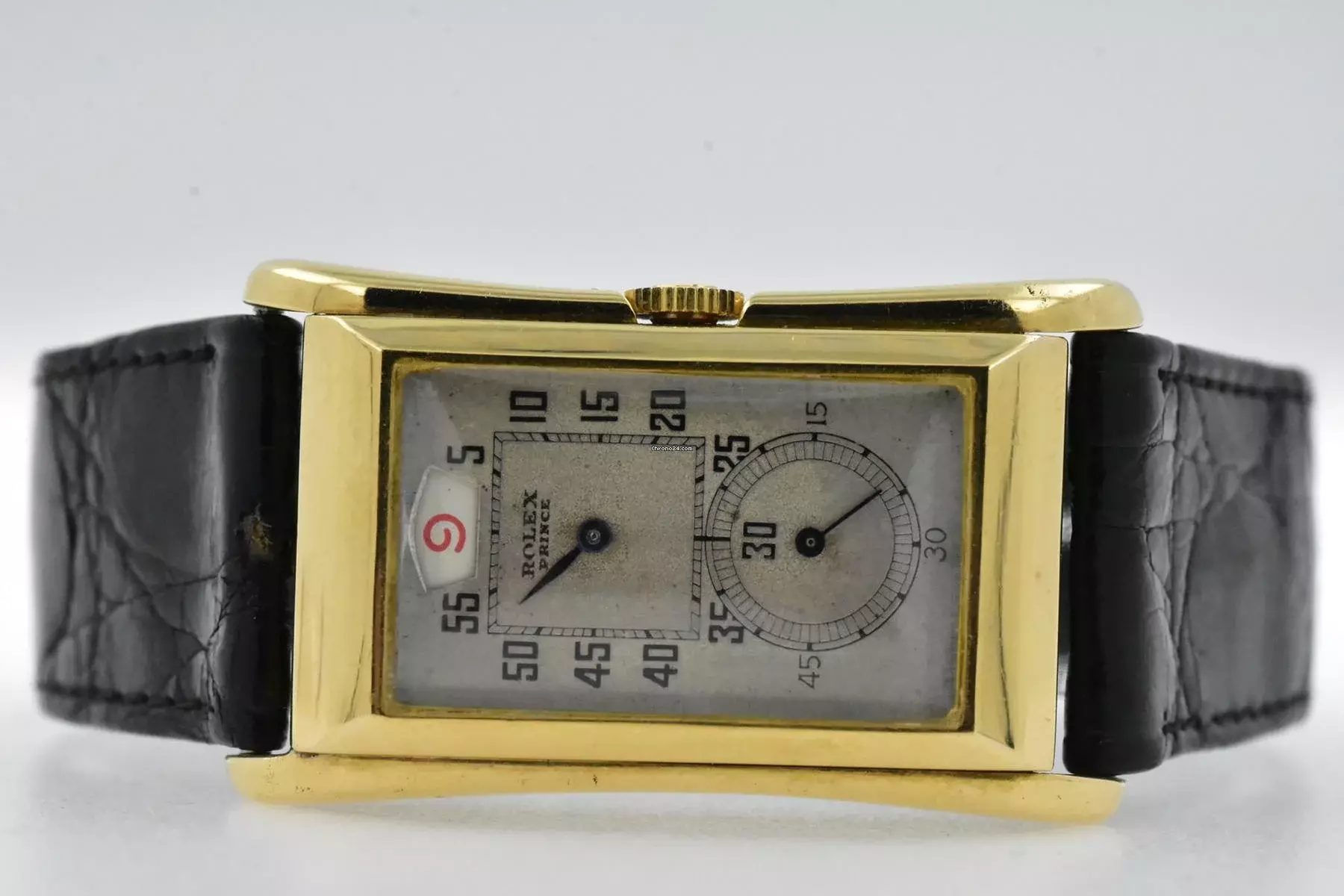  Rolex Prince 18k Yellow Gold Jumping Jump Hours 1491 Vintage 1939 </h1> 