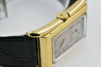 Thumbnail von Rolex Prince 18k Yellow Gold Jumping Jump Hours 1491 Vintage 1939 </h1>