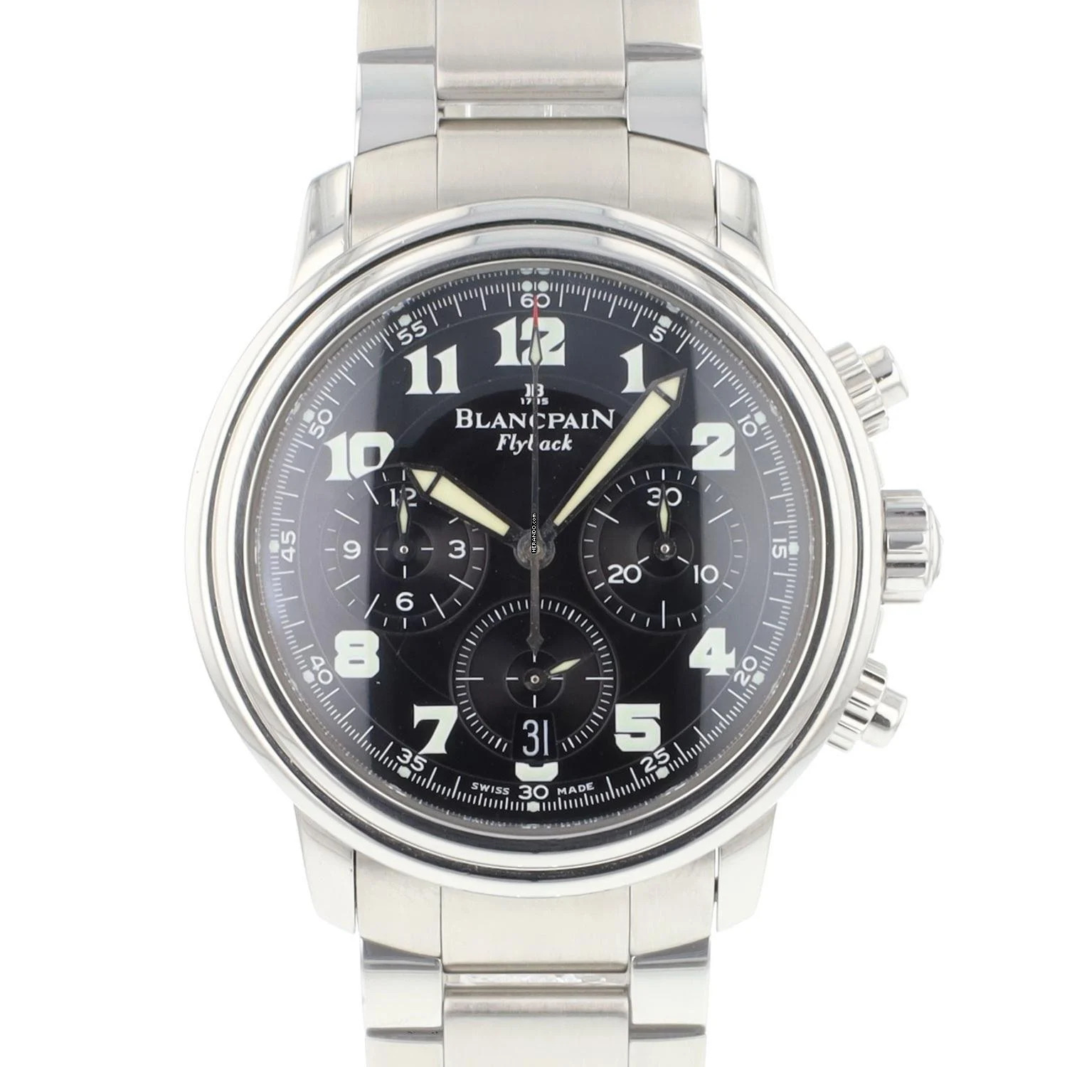  Blancpain Léman Fly-Back Chrono Flyback Black Dial </h1> 