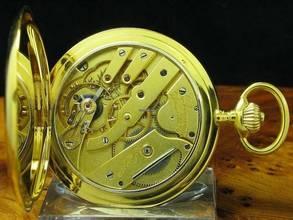 Thumbnail von J. Assmann 14kt 585 Gold Savonette Sprungdeckel Taschenuhr </h1>