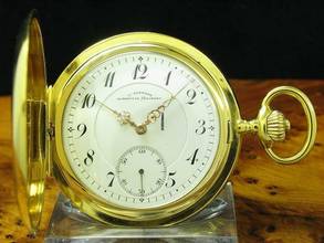 Thumbnail von J. Assmann 14kt 585 Gold Savonette Sprungdeckel Taschenuhr </h1>