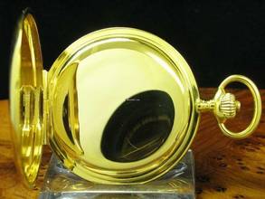 Thumbnail von J. Assmann 14kt 585 Gold Savonette Sprungdeckel Taschenuhr </h1>