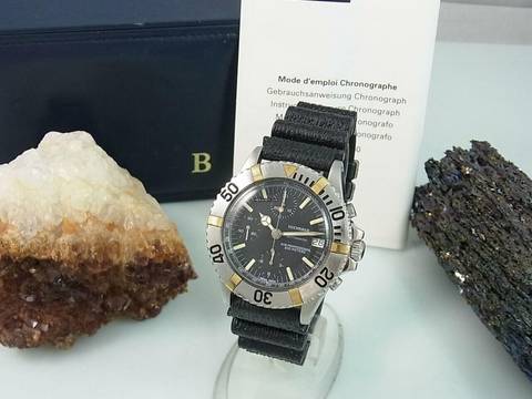  Bucherer Sub Professional Chronograph Automatic 200 M Herrenuhr Taucheruhr </h1> 