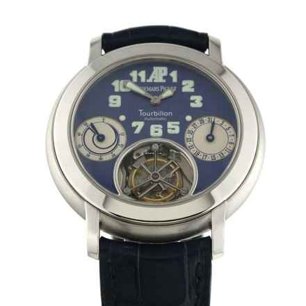  Audemars Piguet Jules Audemars Tourbillon Platinum back winder blue dial very rare </h1> 