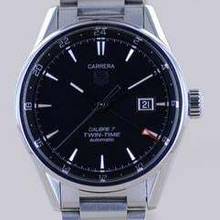 Thumbnail von TAG Heuer Carrera Calibre 7 Date Twin-Time Automatic black Dial Klassiker 41mm Cal 7 </h1>