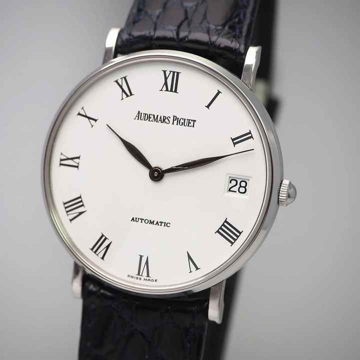  Audemars Piguet Automatic 14682S Calatrava Roman dial limited Edition Stahl/Leder  