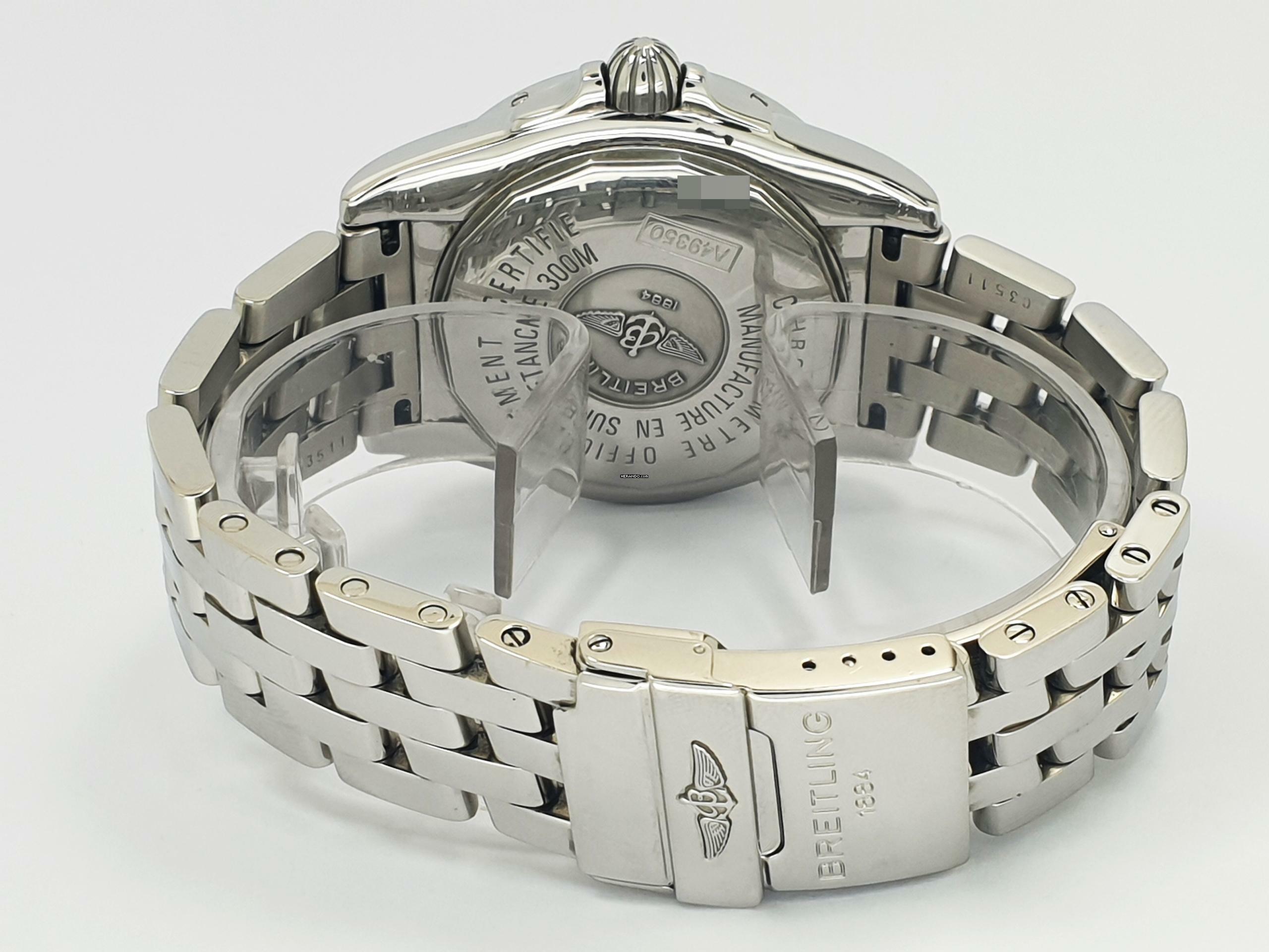 Thumbnail von Breitling Galactic 41 grey Dial Full Set