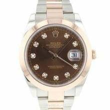 Thumbnail von Rolex Datejust 41 Steel Everose Gold Choco Diamond Dial