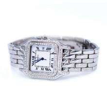 Thumbnail von Cartier Panthère Quartz 29mm Steel ~1.9TCW Diamond Watch </h1>