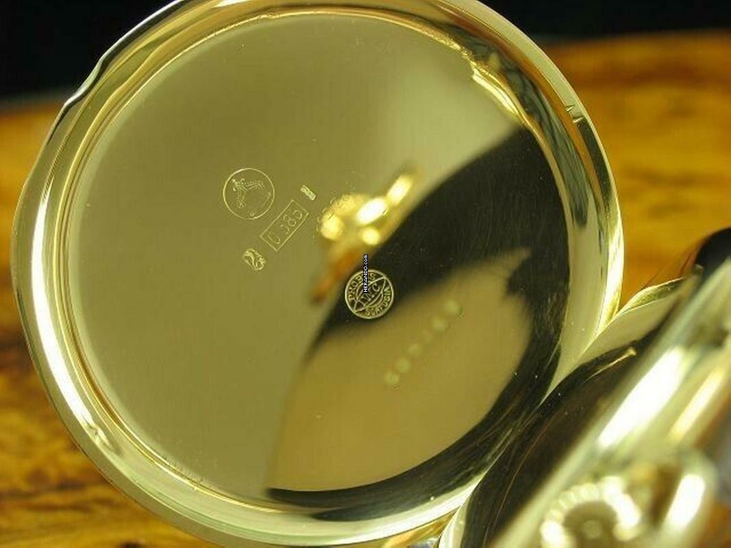 Thumbnail von IWC Open Face 14kt 585 Gold Taschenuhr / Durchmesser 48,5 Mm </h1>