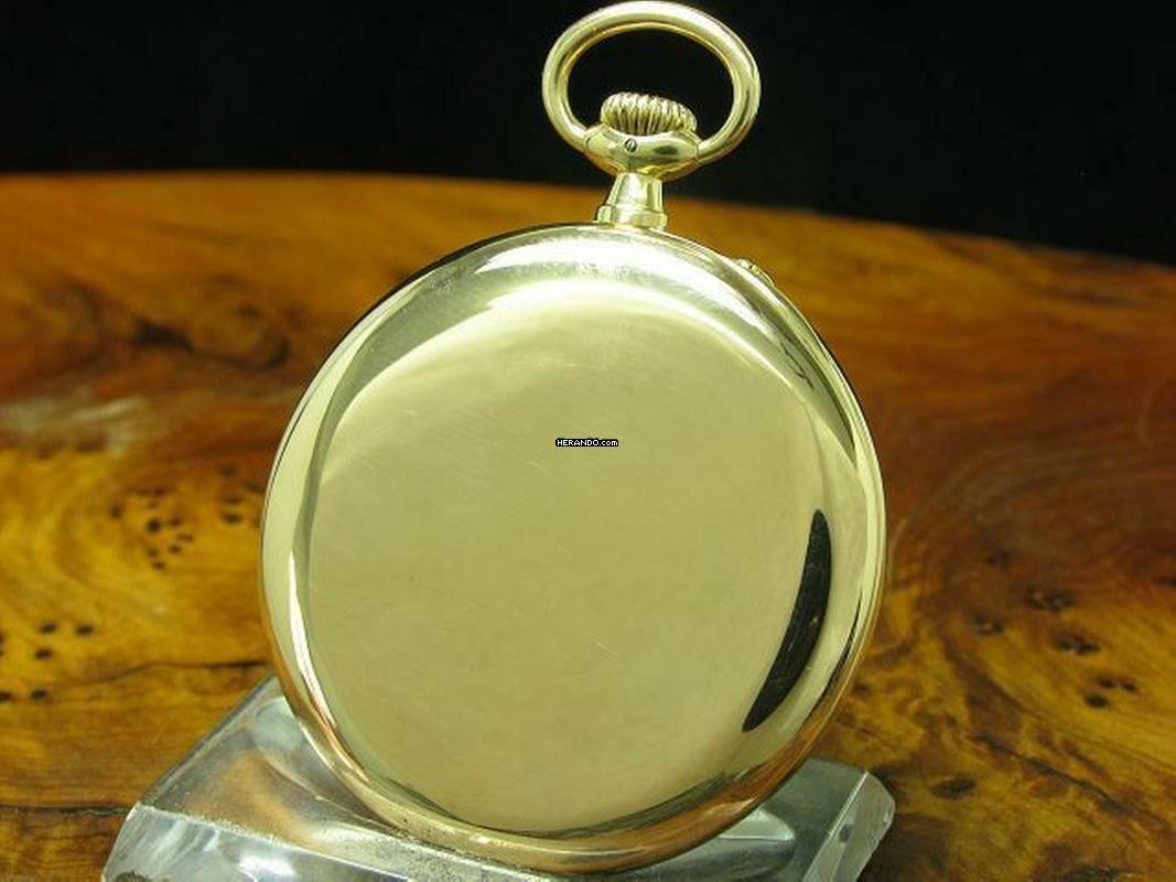 Thumbnail von IWC Open Face 14kt 585 Gold Taschenuhr / Durchmesser 48,5 Mm </h1>