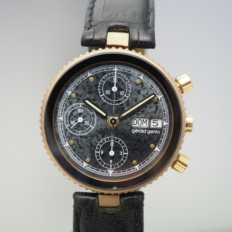  Gérald Genta Gefica Chronograph G2989.7 Bronze Genta Serviced </h1> 