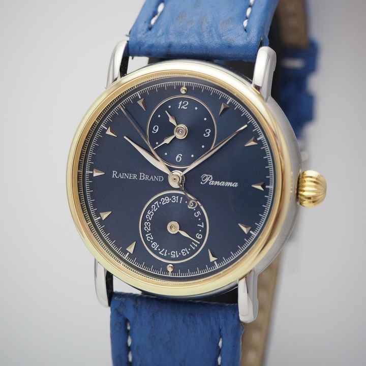  Rainer Brand Panama GMT Automatic Stahl/Gold 18k Serviced </h1> 