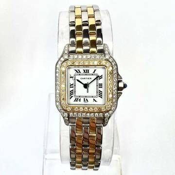  Cartier Panthère 23mm Quartz 2 Row Gold 0.86TCW DIAMOND Watch </h1> 