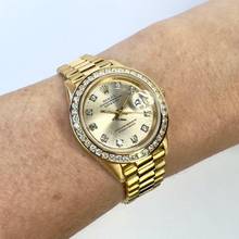Thumbnail von Rolex Datejust OYSTER PERPETUAL DATEJUST Presidential Automatic 26mm 18K Yellow Gold Diamond Watch </h1>